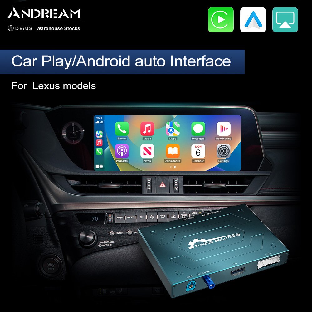 Andream Wireless Carplay For Lexus GS/LS/ES/IS/UX/LX/RC/NX/RX Android Auto Automatic Interface Box Mirror Multimedia AirPlay Interface Box - Image 2