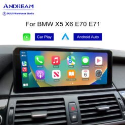Andream 10.25" Wireless Apple CarPlay Android Auto Car Multimedia For BMW X5 X6 E70 E71 E72 Original CCC CIC 2007-2013 Head Unit Touch Screen