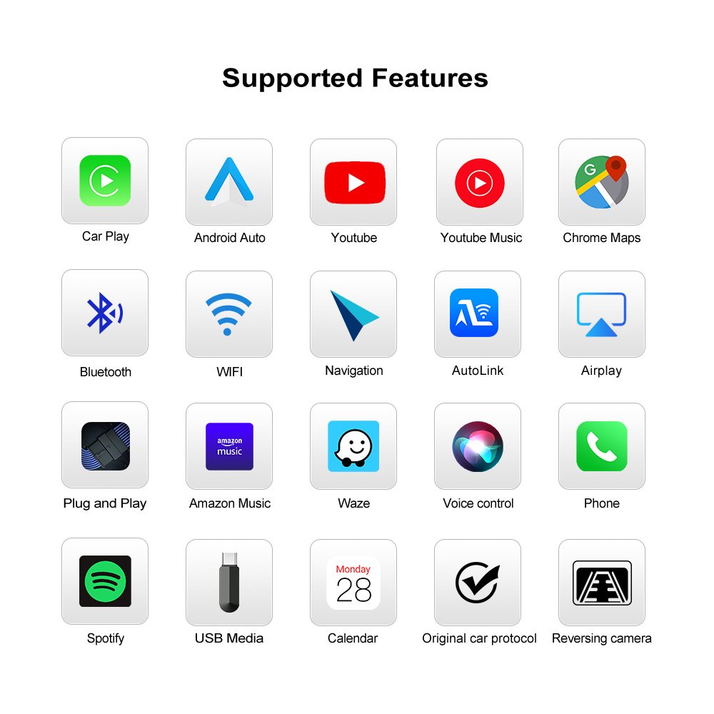 Andream Wireless Carplay Android Auto Interface Box Module For Volkswagen VW Golf Passat Lingdu Tiguan Teramont 2014-2018 Navigation MMI MIB System - Image 4