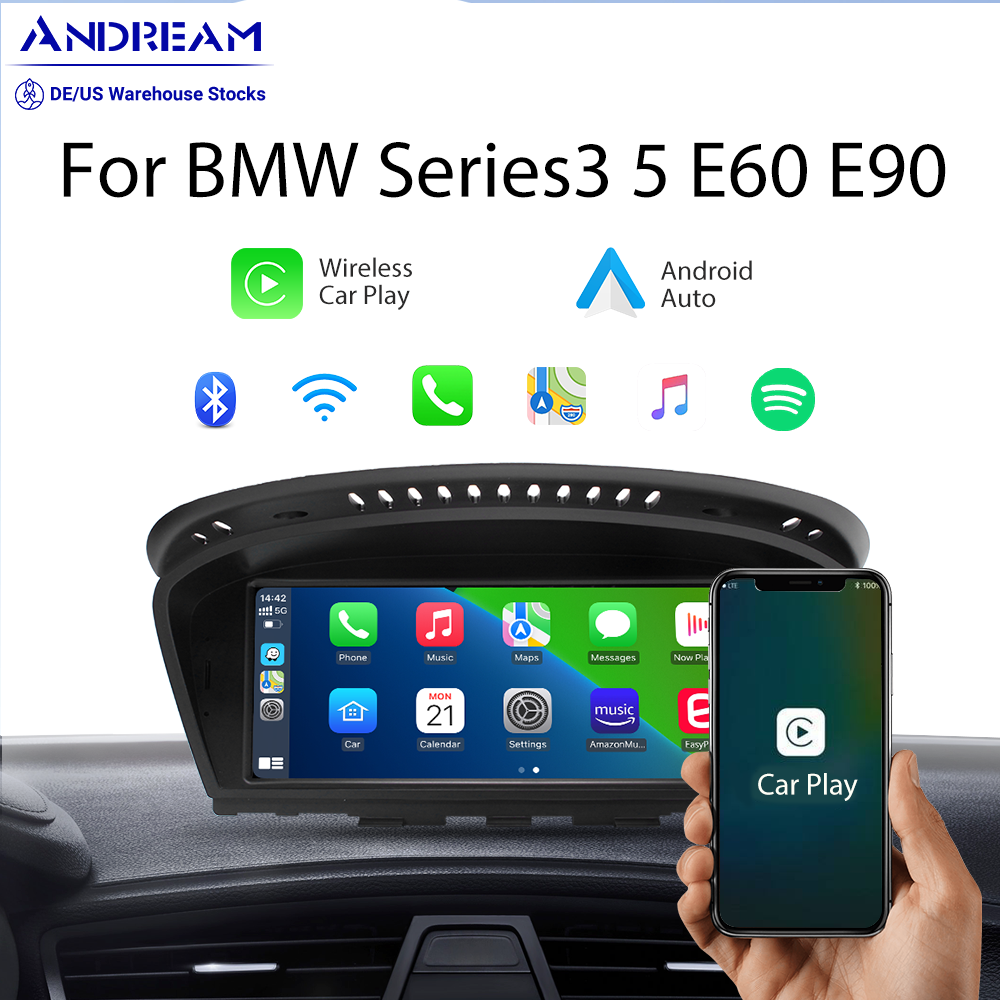 Andream 8.8″ Wireless CarPlay Android Auto Head Unit Multimedia For BMW  Series3 5 E60 E61 E63 E64 M5 E90 E91 E92 E93 M3 CCC CIC Touch Screen -  Andream-EU