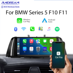 Andream 10.25" Wrieless CarPlay Android Auto Car Multimedia For BMW Series 5 F10 F11 F18 CIC NBT Head Unit Video Touch Display Screen