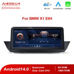 Andream 10.25" Android 13.0 8G+128G Qualcomm Octa-Core Built-in Wifi IPS Car Interface MultiMedia For BMW X1 E84 2009-2015 GPS Navigation Head Unit
