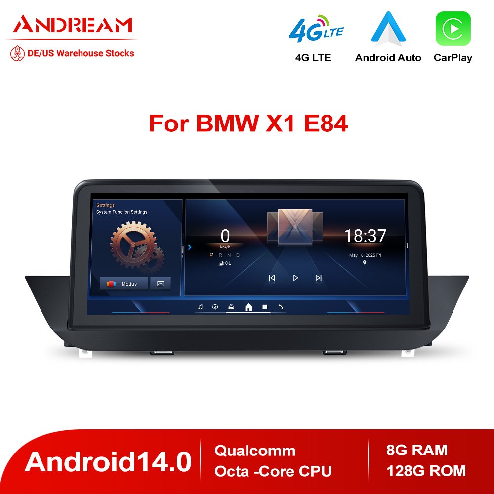 Andream 10.25" Android 13.0 8G+128G Qualcomm Octa-Core Built-in Wifi IPS Car Interface MultiMedia For BMW X1 E84 2009-2015 GPS Navigation Head Unit