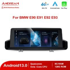 Andream 8.8'' 10.25'' Android 13.0 Qualcomm 8-core 8G+128G 4G-LTE GPS Radio Player Navigation For BMW 3 Series E90 E91 E92 E93 Smart Navigation