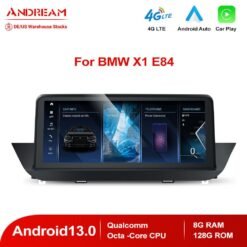Andream 10.25" Android 13.0 8G+128G Qualcomm Octa-Core Built-in Wifi IPS Car Interface MultiMedia For BMW X1 E84 2009-2015 GPS Navigation Head Unit