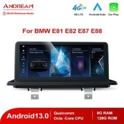 Andream 10.25" Android 13.0 8G+128G IPS CarPlay Android Auto Car MultiMedia For BMW Series1 E87 E88 E81 E82 2005-2014 IPS Carplay Touch Screen