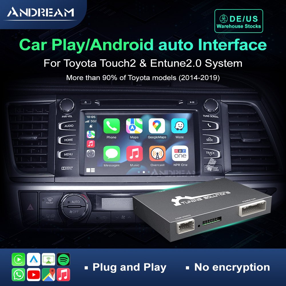 Andream Wireless CarPlay For TOYOTA Touch2 2014-2019
