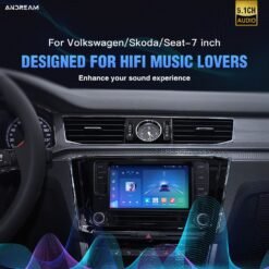 Andream Android 13 7 Inchs Car Radio GPS For VW Volkswagen Skoda Octavia Golf Touran Passat Polo Jetta SEAT Radio Player Universal Carplay Multimedia
