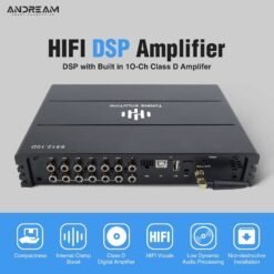 Andream 10CH Dsp Car Audio Processor HiFi DSP Amplifier With Optical Fiber Coaxial Output Ethernet Audio Box Android Screen Audio Player