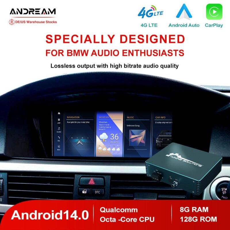 Andream Android Touchscreen Display Upgrade With Fiber Decoder Box For ...