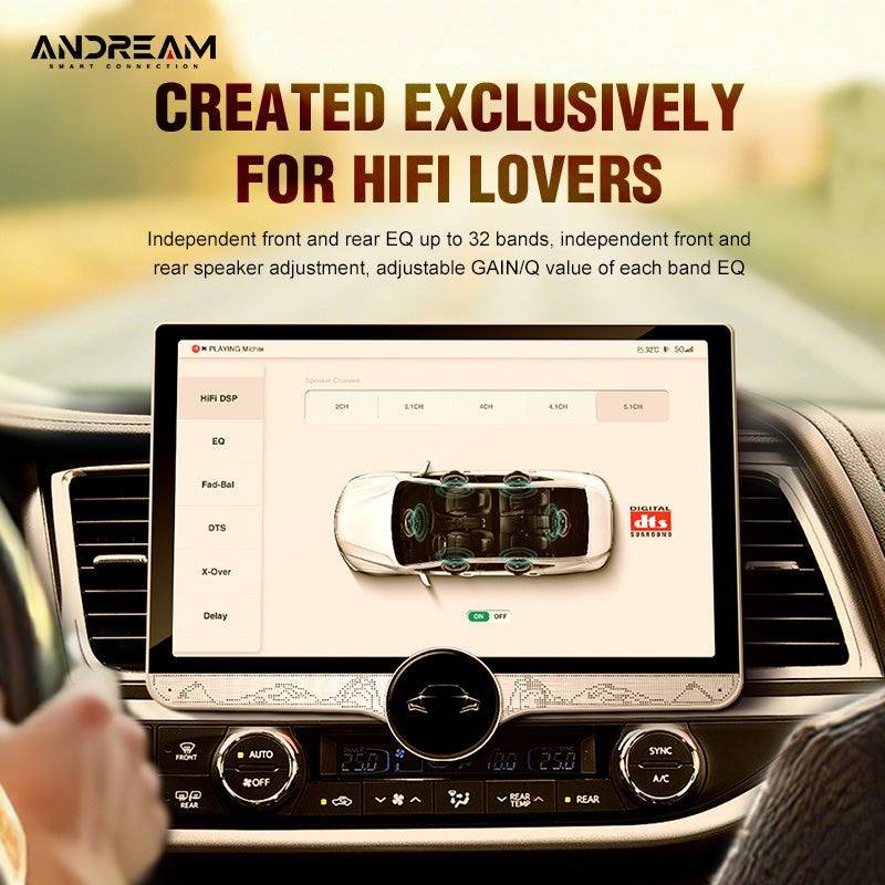 Andream Qualcomm 8 2K DTS Mark Pure Digital DSP Amplifier Optical Fiber & Coaxial Car Radio Stereo Intelligent Universal Carplay System Multimedia - Image 2