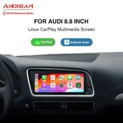 Andream 8.8 Inch Carplay Android Auto Interface For Audi A4 A5 S4 S5 RS4 RS5 Q5 2009-2018 Upgrade Car Radio GPS Navi Multimedia DVD Linux Screen