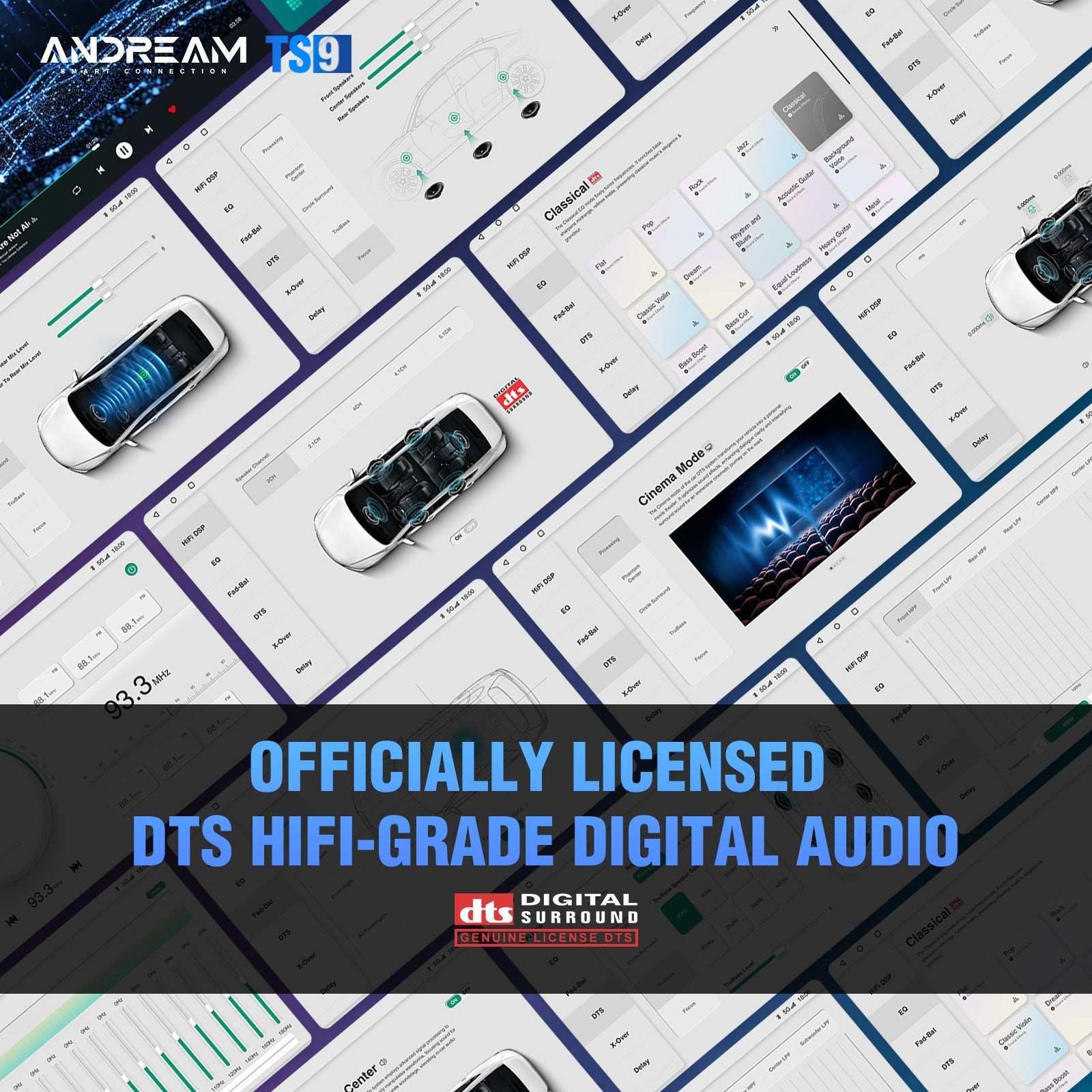 Andream Android14.0 Car Radio Stereo For Ford Focus MK3 MK3.5 2012-2018 Wireless CarPlay Andriod Auto MirrorLink DTS DSP Amplifier Radio Backup Camera - Image 3