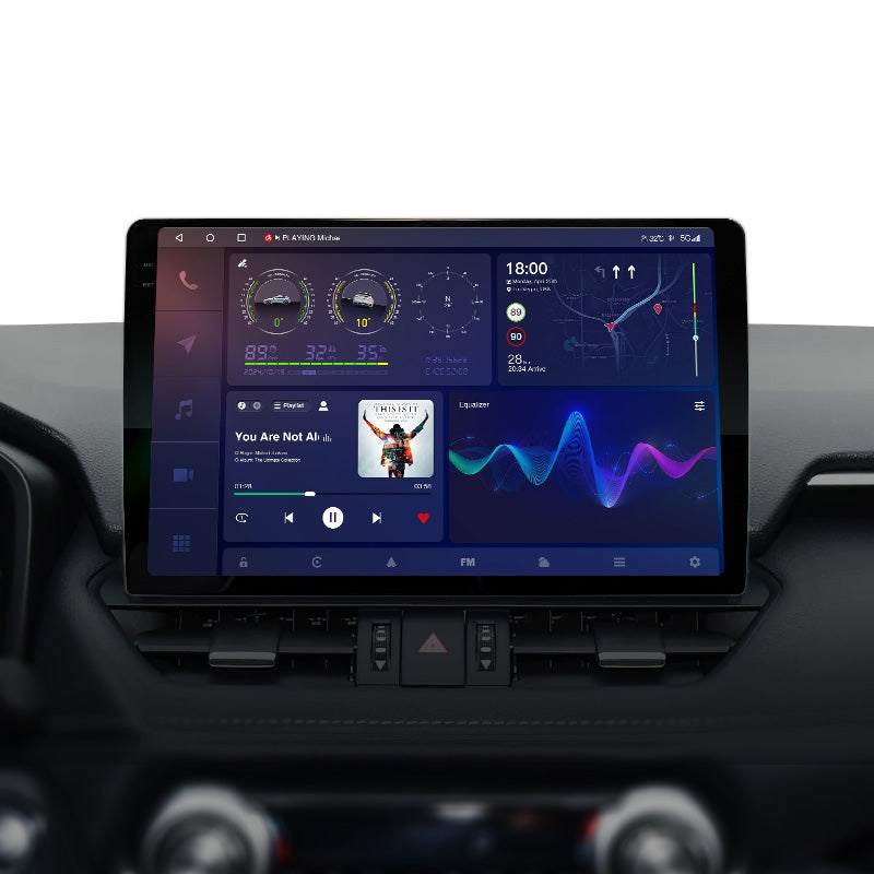 Andream Android 14.0 2K Top Sound Quality Certified DTS Pure Digital DSP Amplifier With Optical Fiber Coaxial Car Universal Carplay Screen Upgrade - Image 5