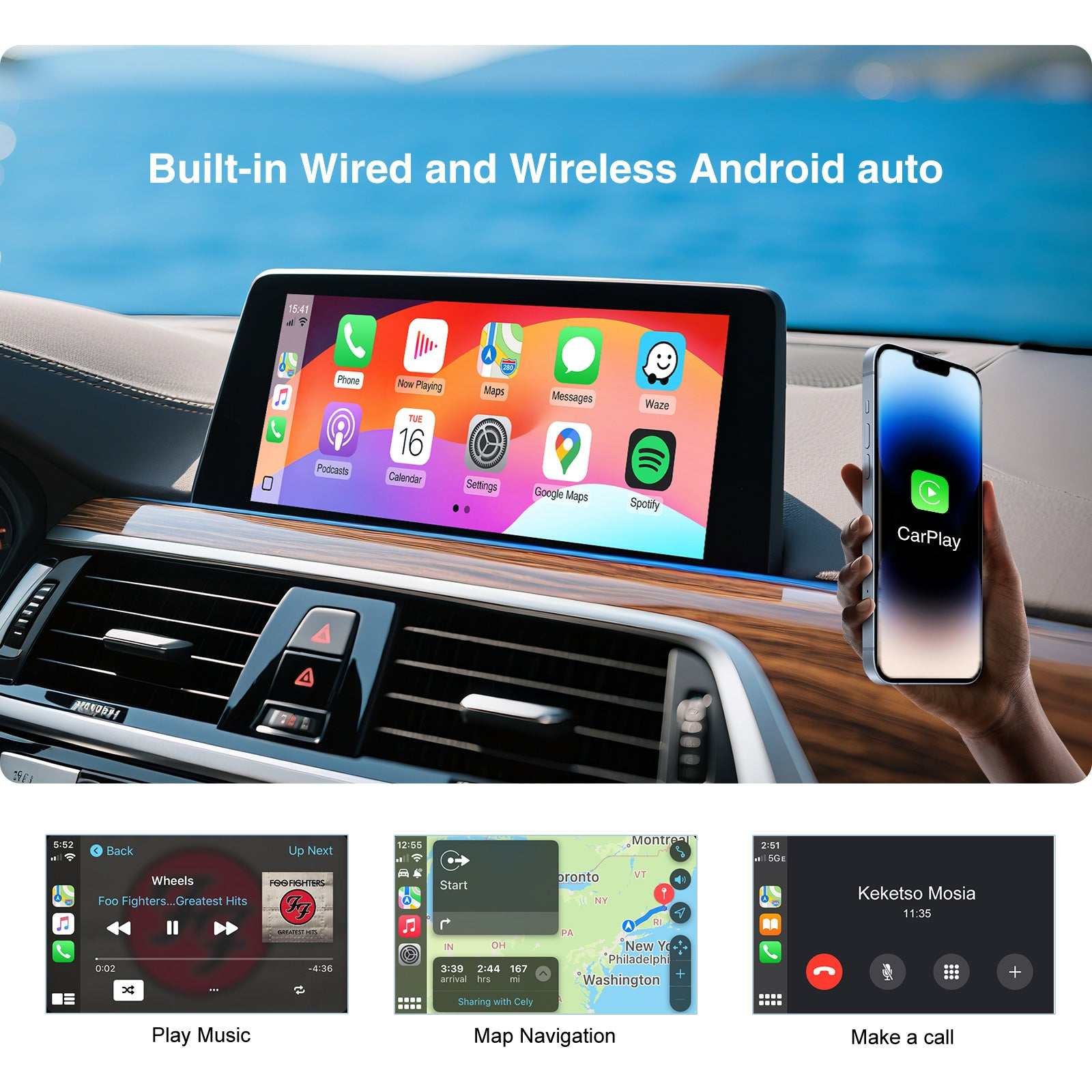 BMW NBT system dedicated wireless CarPlay Android car box suitable for BMW 1 2 3 4 5 6 7 series X3 X4 X5 X6 MINI GPS navigation - Image 3