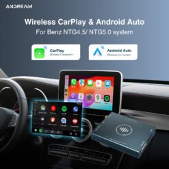 Andream MMI Interface Wireless CarPlay/Android Auto GPS for Mercedes NTG4.5 4.7 5.0 A B C E S Class GLA GLC GLE GLS