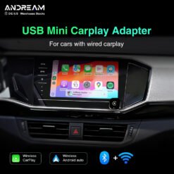 2 in 1 New Android Auto Wireless Carplay USB Mini Adapter Dongle Smart Box Upgrade Bluetooth5 For Volvo Benz Mg Kia Chery VW Touareg Toyota Hyundai