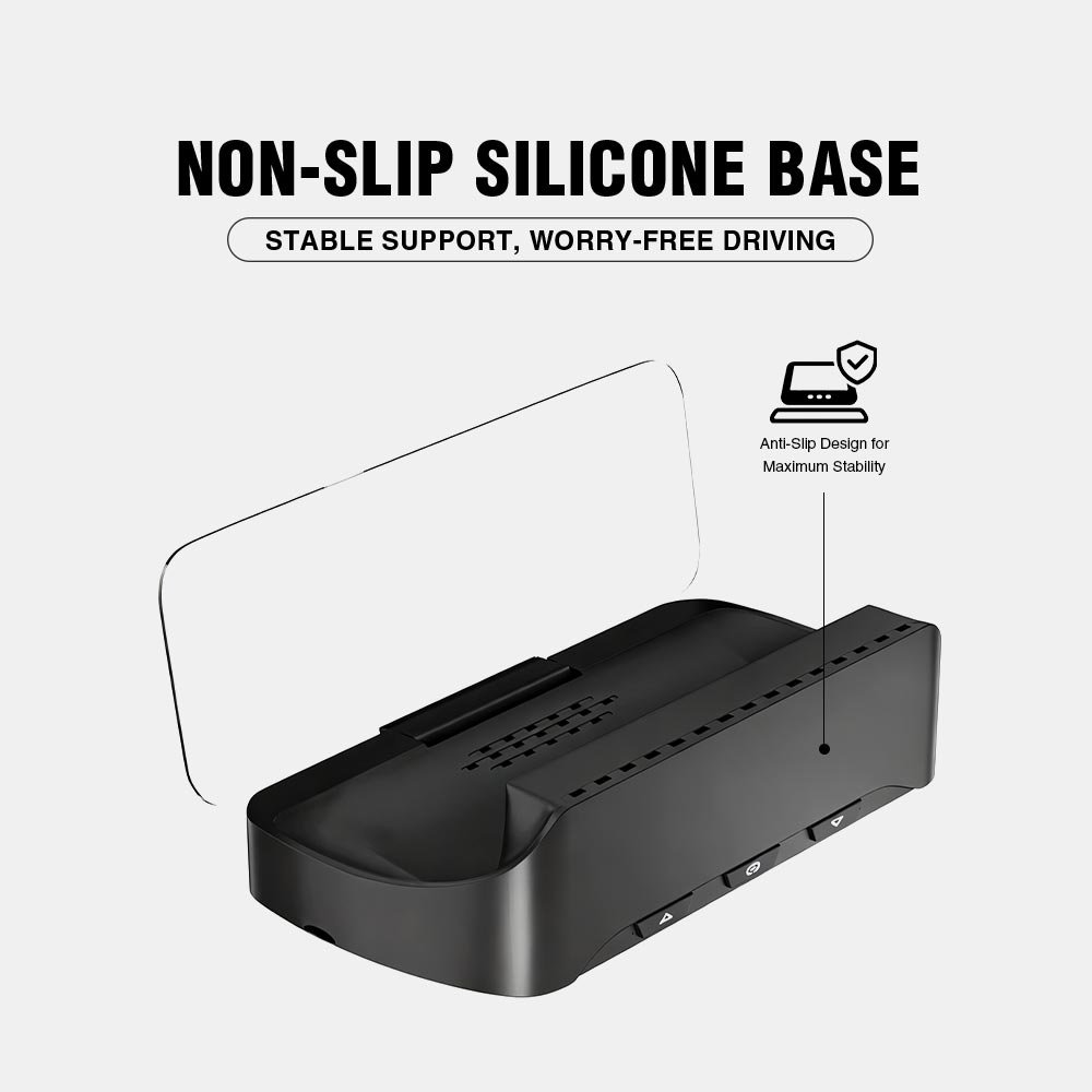 Wireless CarPlay & Android Auto Dual-System HUD High-Definition Projection Navigation Bluetooth Music Remote Control Stay Focused While Driving - Image 5